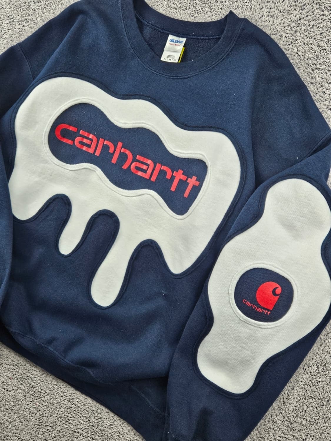 칼하트X길단 아플리케 커스텀 맨투맨 스웻셔츠 ( XL ) / 11540 상품이미지6