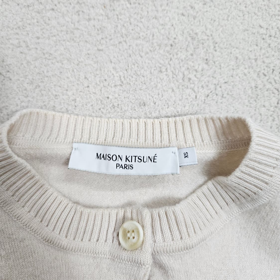 메종키츠네 울 가디건 XS 상품이미지5