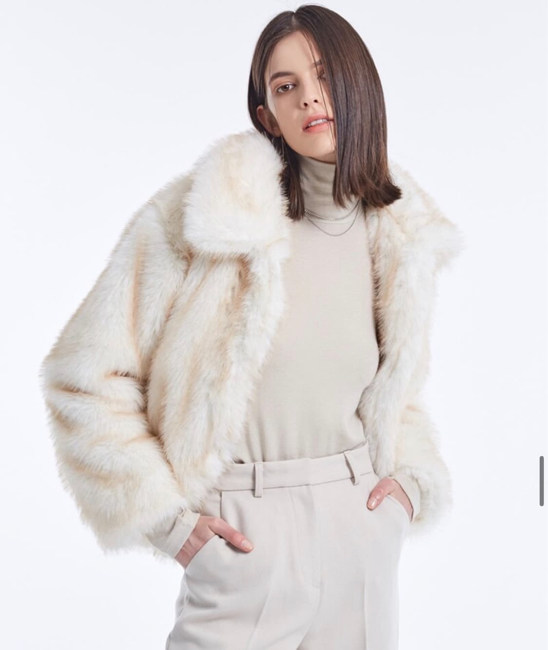 ⭐️99,000원⭐️네벨에브리웨어 ECO SOFT FUR JACKET 상품이미지6