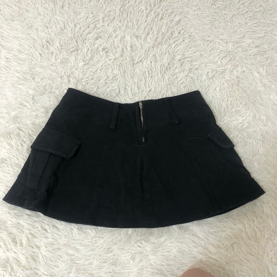 빈티지 블랙 청 미니 스커트 상품이미지5