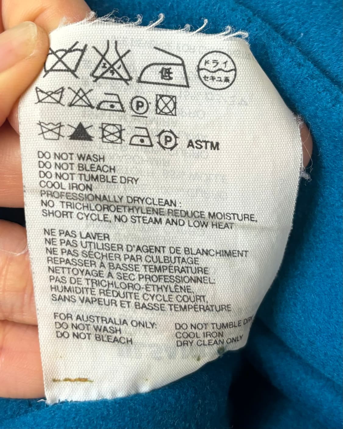 질 샌더 블루 울 캐시미어 혼방 코트 상품이미지8