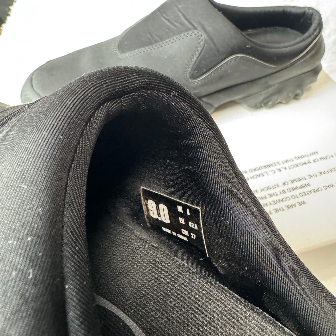 오클리 팩토리 팀 x 준야 와타나베 찹 쏘우 뮬 블랙 270 상품이미지7