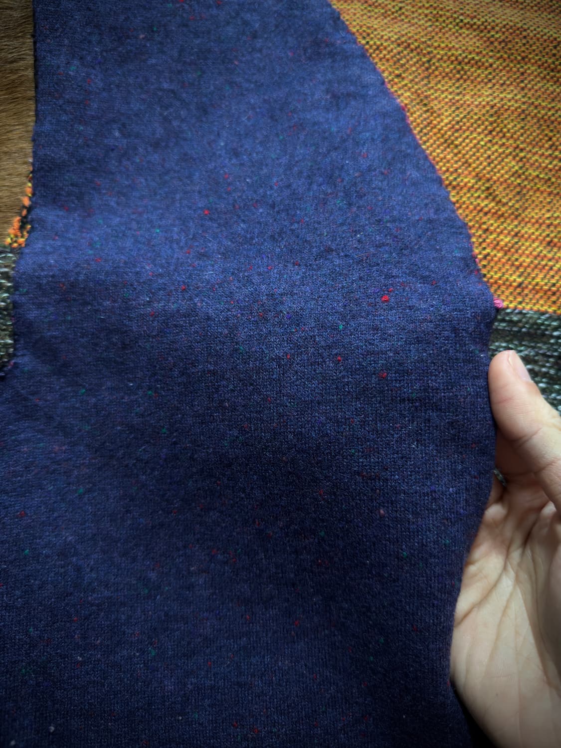 Handwoven wool reversible nep vest 상품이미지6