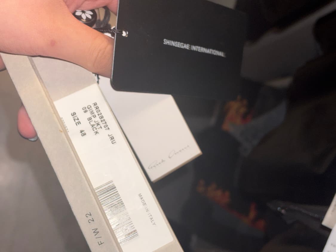 릭오웬스 김프 러버 자켓 48사이즈 상품이미지3