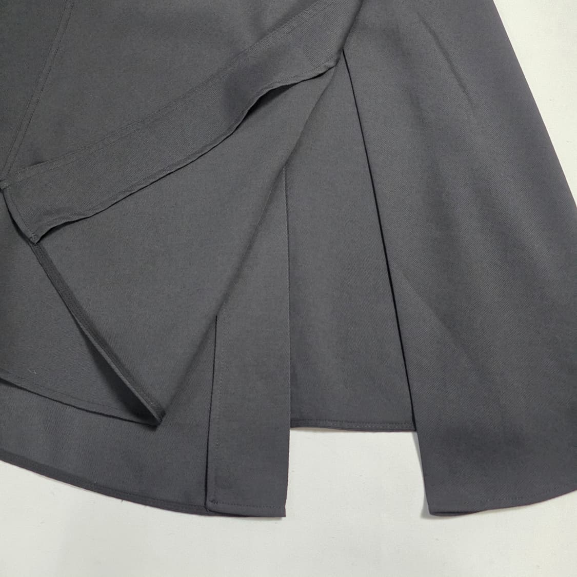 1080 한섬 시스템 블랙 언발란스 믹스매치 롱 스커트 44 상품이미지5