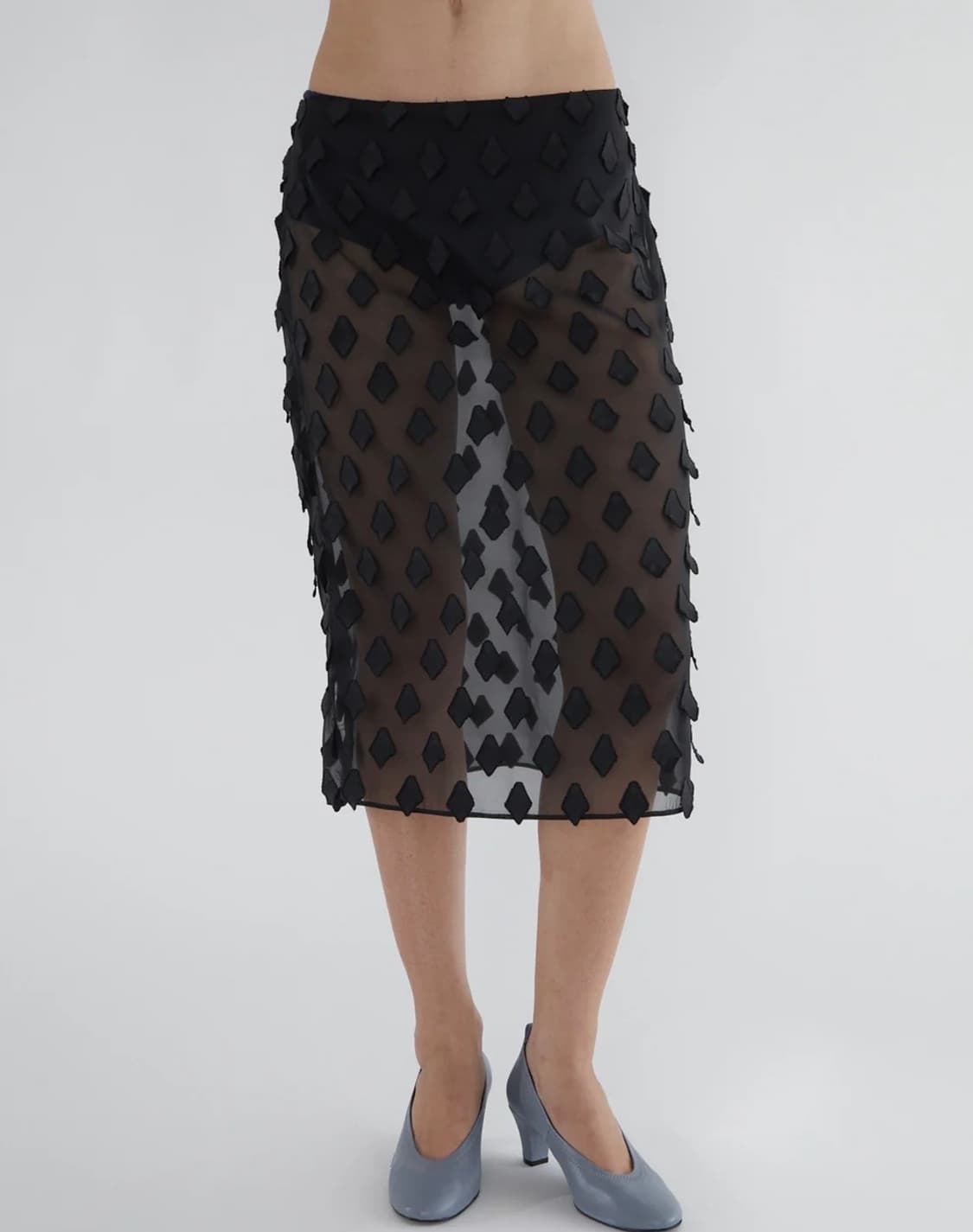 [36,38]팔로마울 TRIS 시어 미디 스커트 상품이미지3