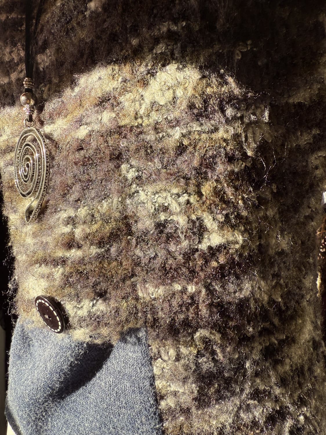 Military Boucle Button Knit 0060 상품이미지6