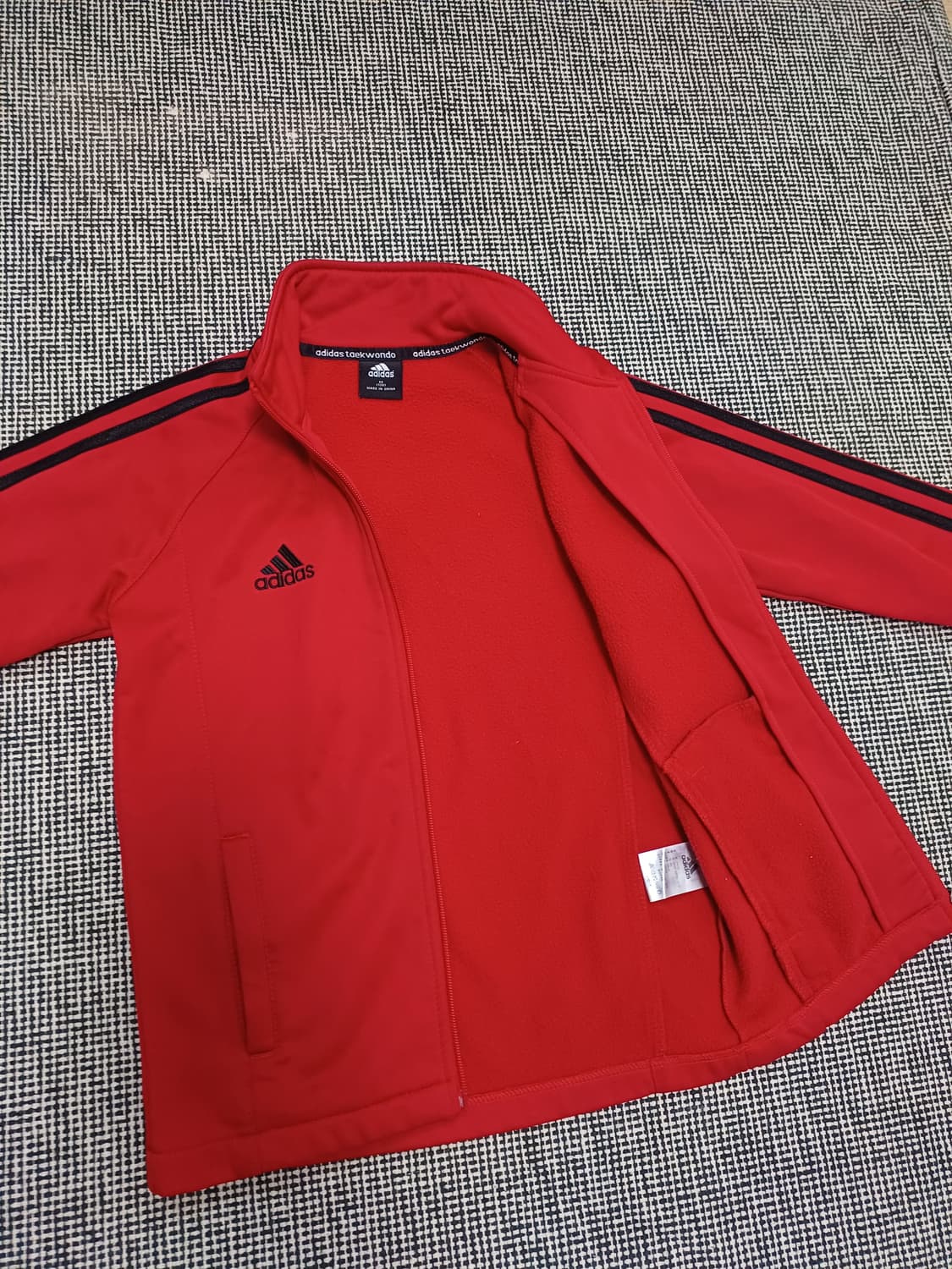 아디다스 레드 컬러 트랙탑 (저지)-초등저학년용 상품이미지3