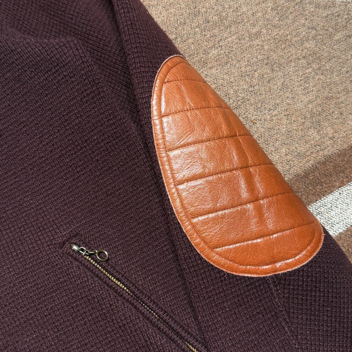 폴로랄프로렌 00s 엘보패치 울 니트 자켓 s 95 상품이미지4