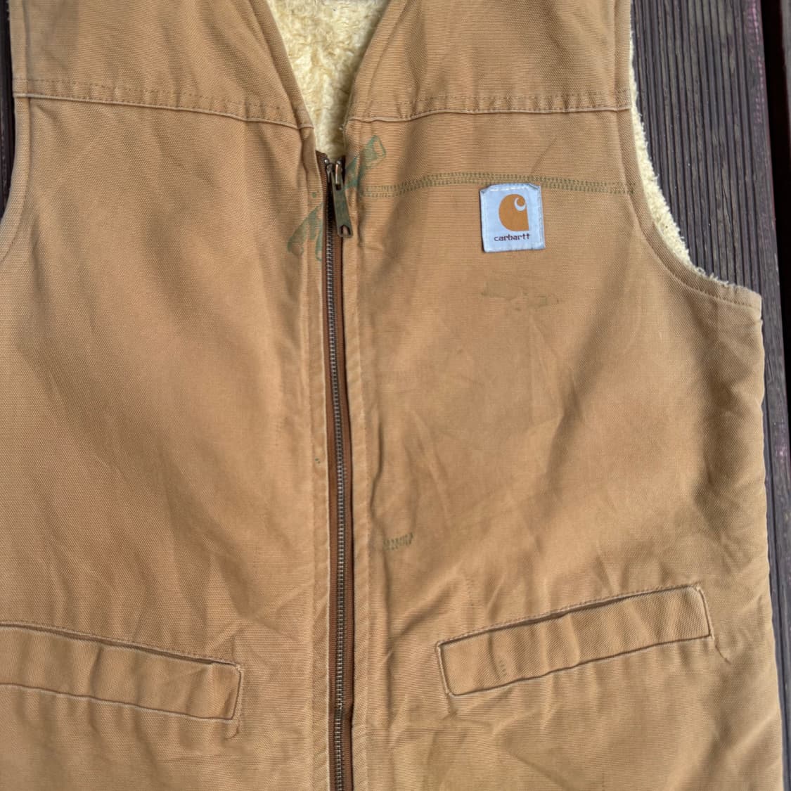 칼하트 양털 베스트 된장 상품이미지4