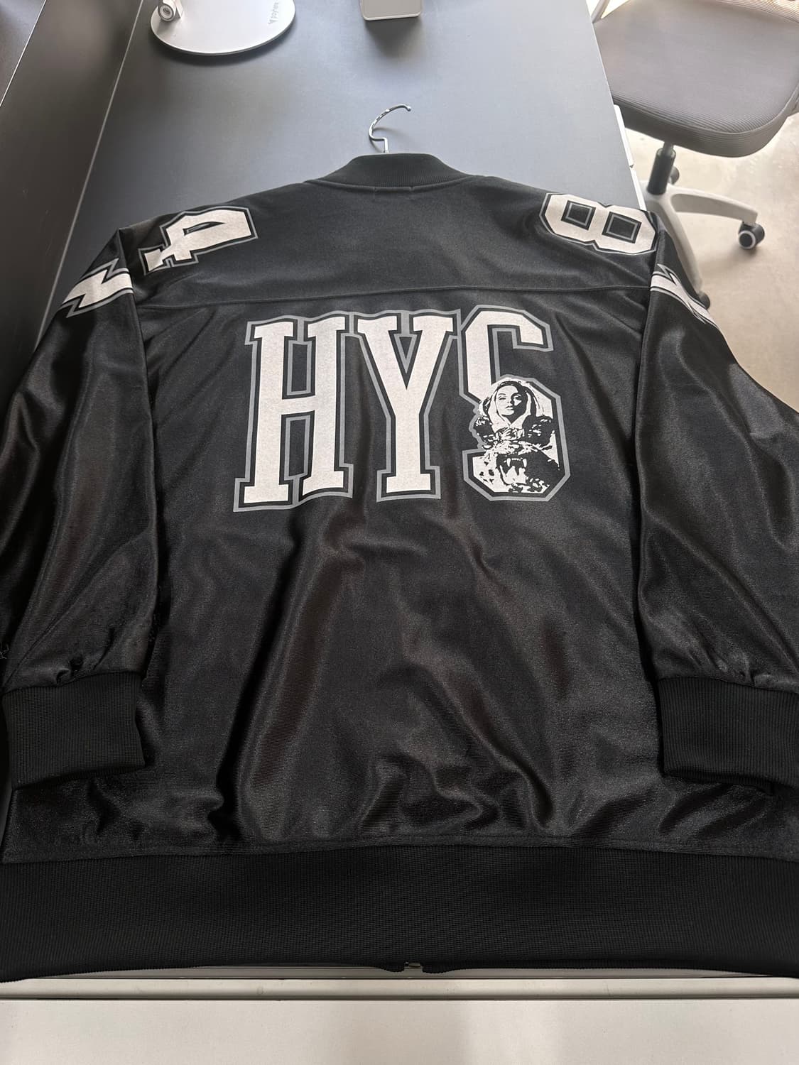 히스테릭글래머 HYS 넘버링 베이스볼 새틴자켓 상품이미지4