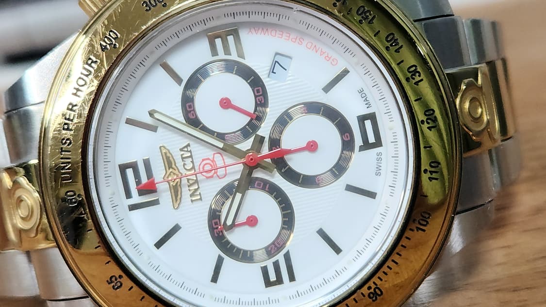 # 인빅타 스위스메이드 스피드웨이 다이버 골드콤비 남성명품시계 급처 상품이미지9