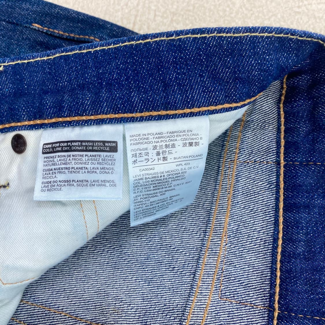 리바이스 511 화이트 오크 콘 데님 진 (34) 상품이미지10