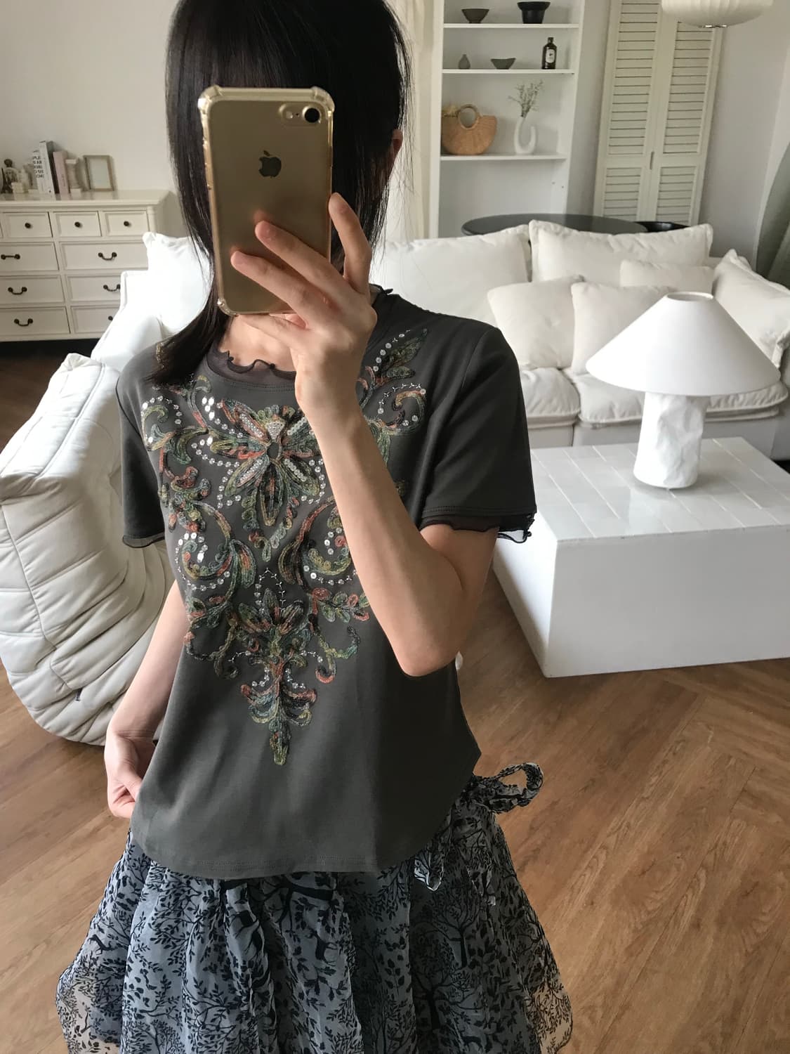 vintage pattern top 상품이미지8