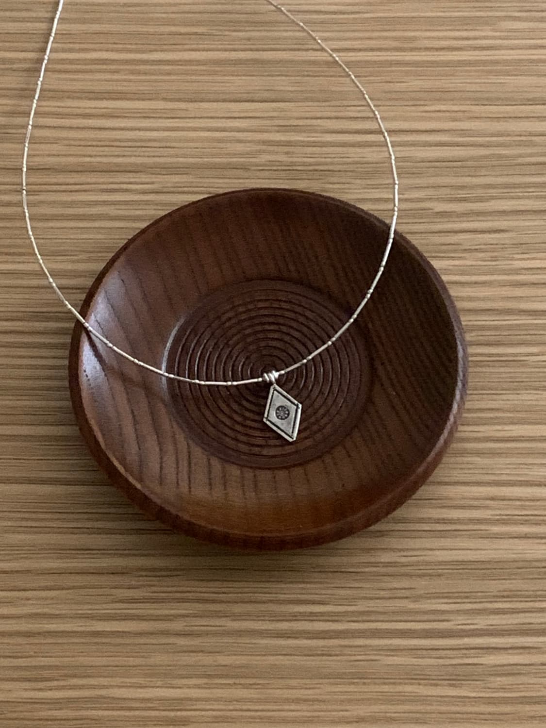 GOH Karen Silver charm simple necklace 상품이미지4