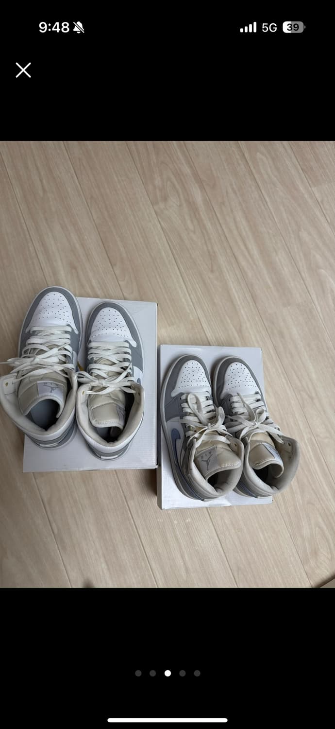 나이키 조던1 미드 울프 그레이 W270 상품이미지3