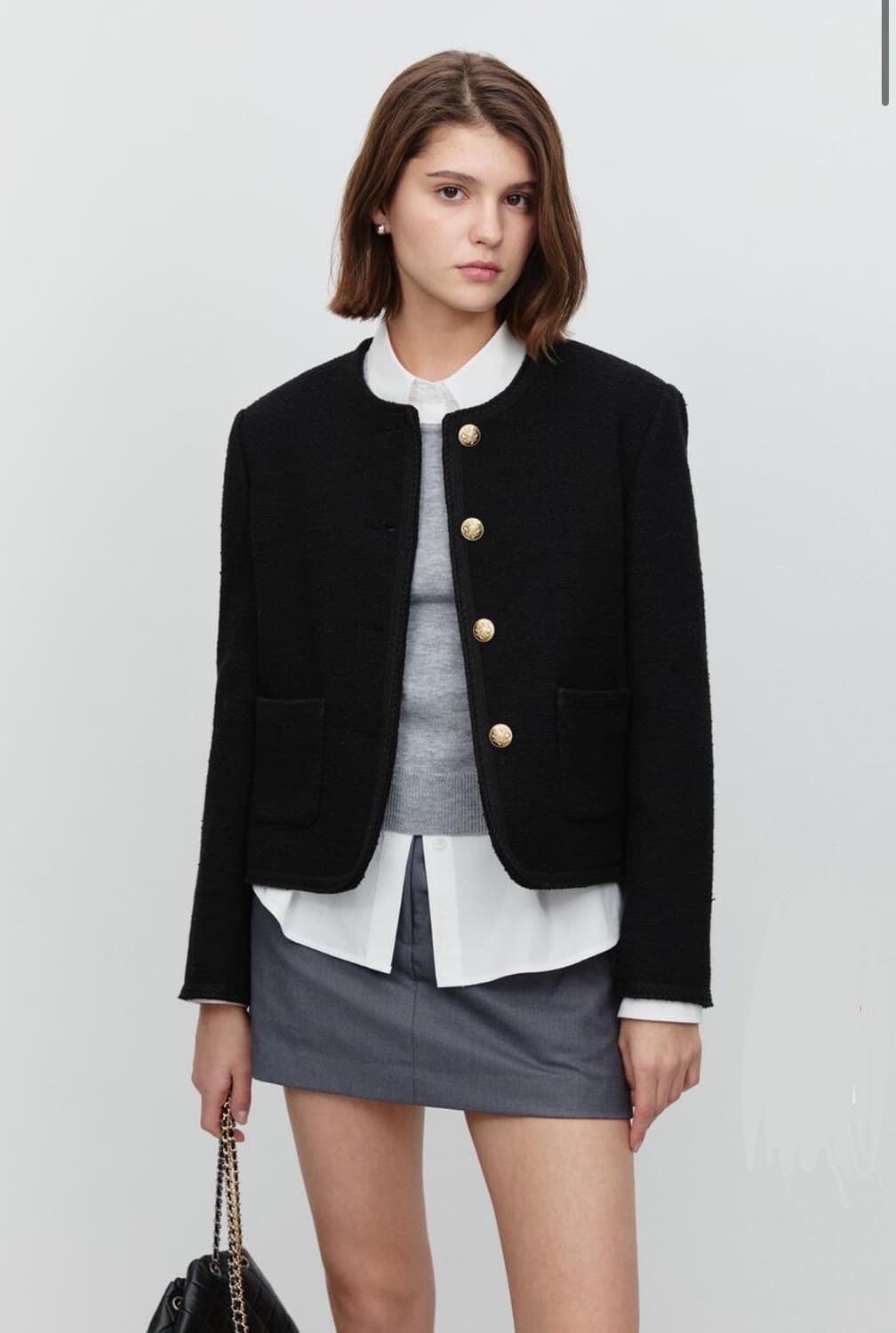 던스트 클래식 버클 트위드 자켓 S 상품이미지1