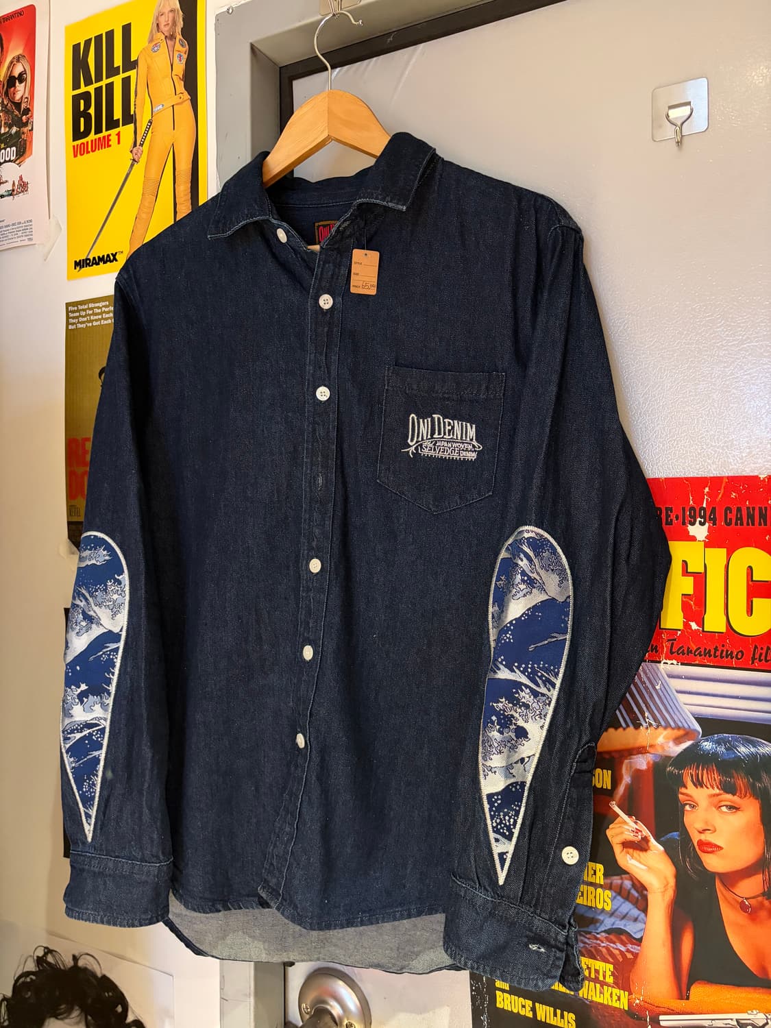 oni denim 오니 데님 자수 셔츠 상품이미지1