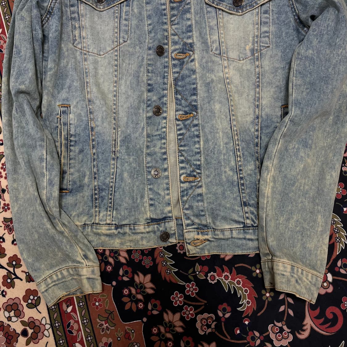 자라 맨 워싱 데님 트러커 자켓 M 상품이미지3