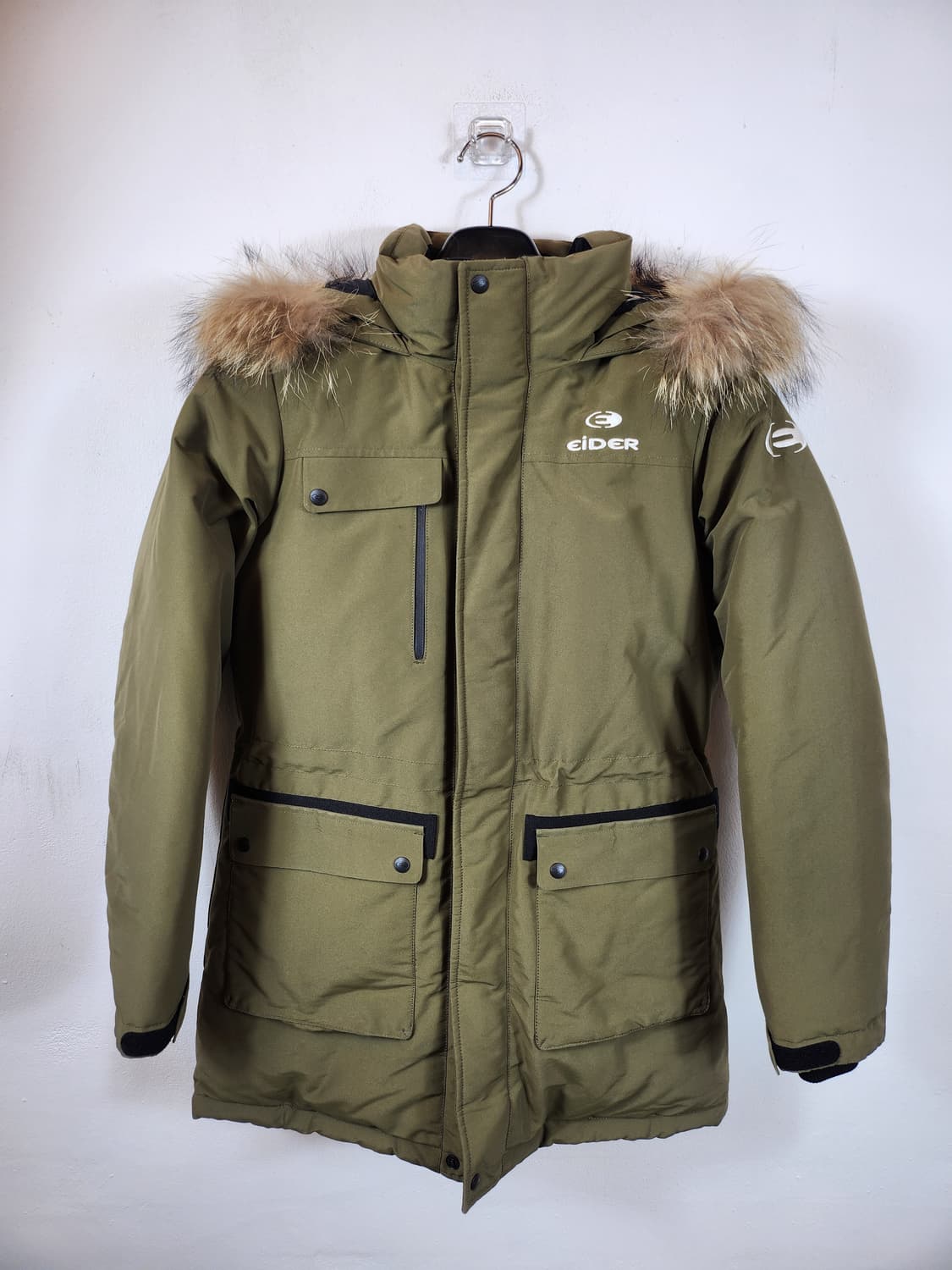 아이더 발열다운패딩 카키 90 S 새제품급 상품이미지1