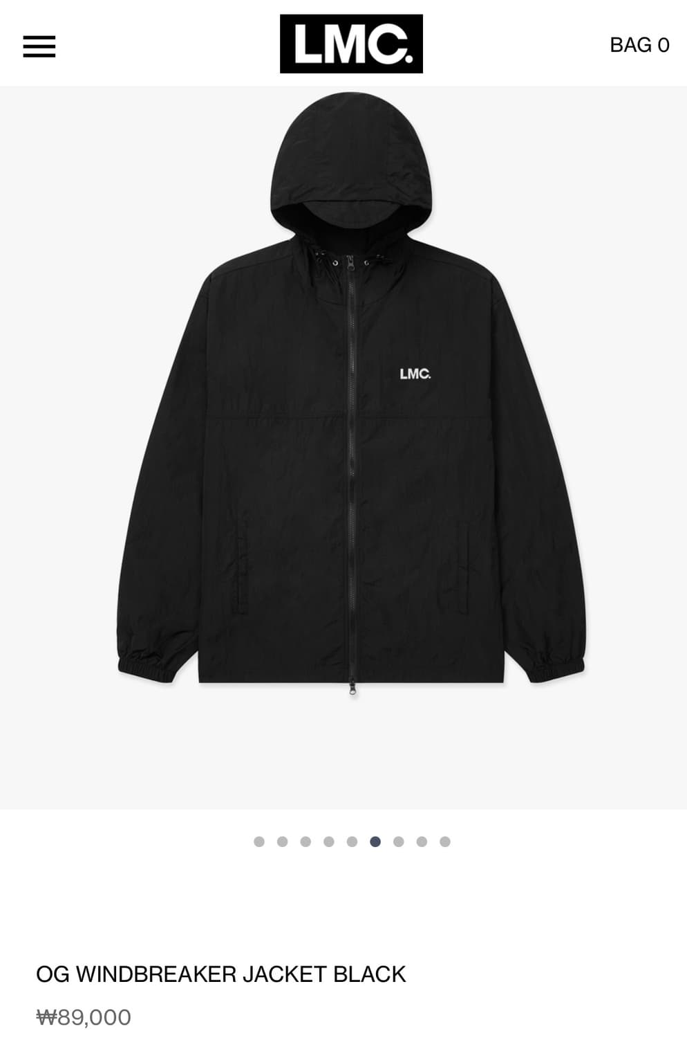 LMC OG WINDBREAKER JACKET BLACK 상품이미지1