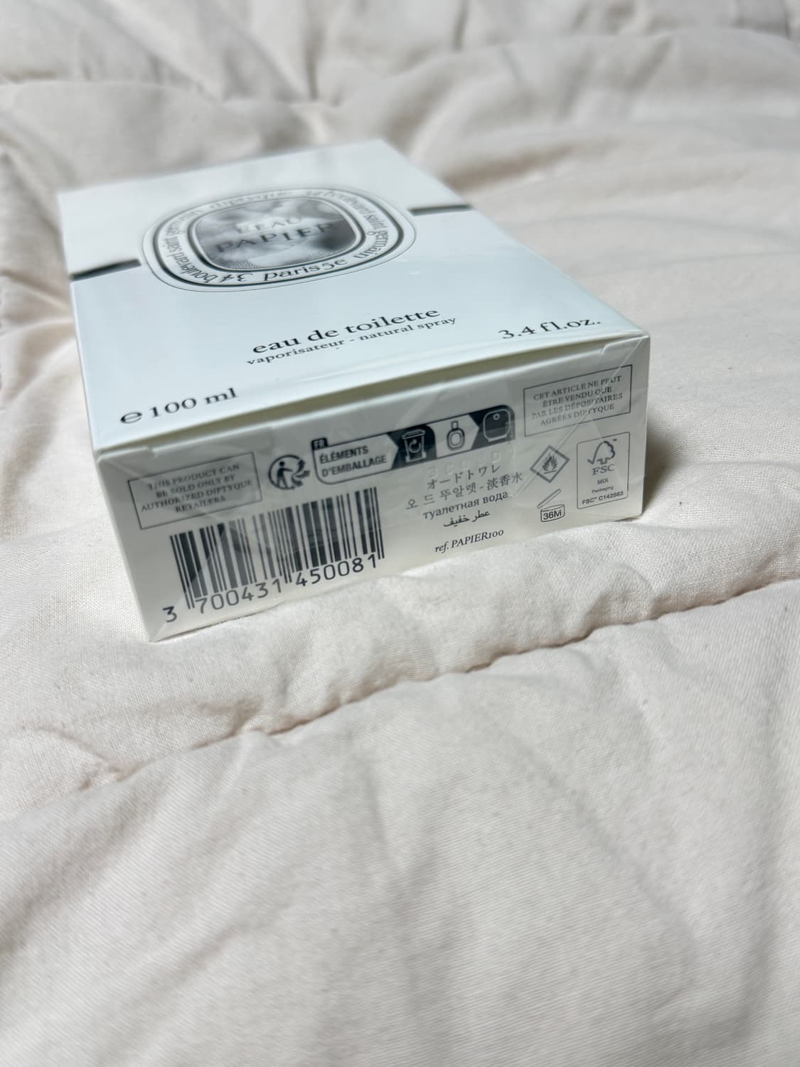 딥티크 로 파피에 오드 뚜왈렛 100ml 국문택o 상품이미지3
