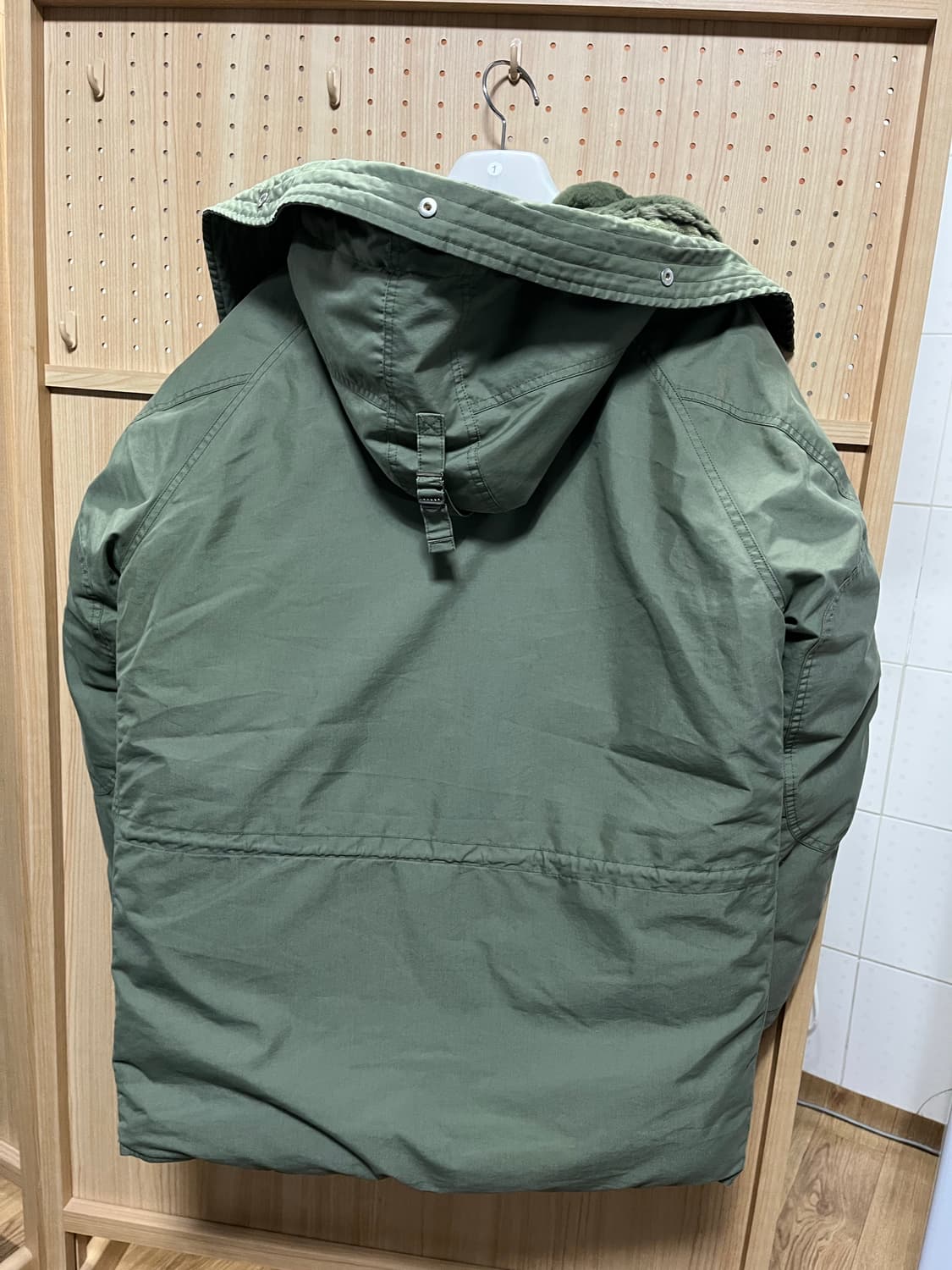 [2사이즈] 비헤비어 N3B 덕다운 밀파카 세이지 올리브 상품이미지3