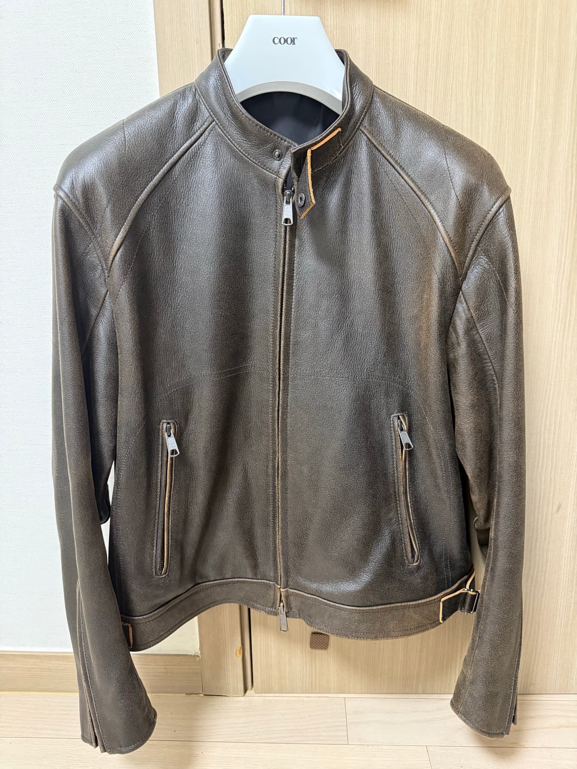 쿠어 스크래치드 바이커 자켓 M 상품이미지1