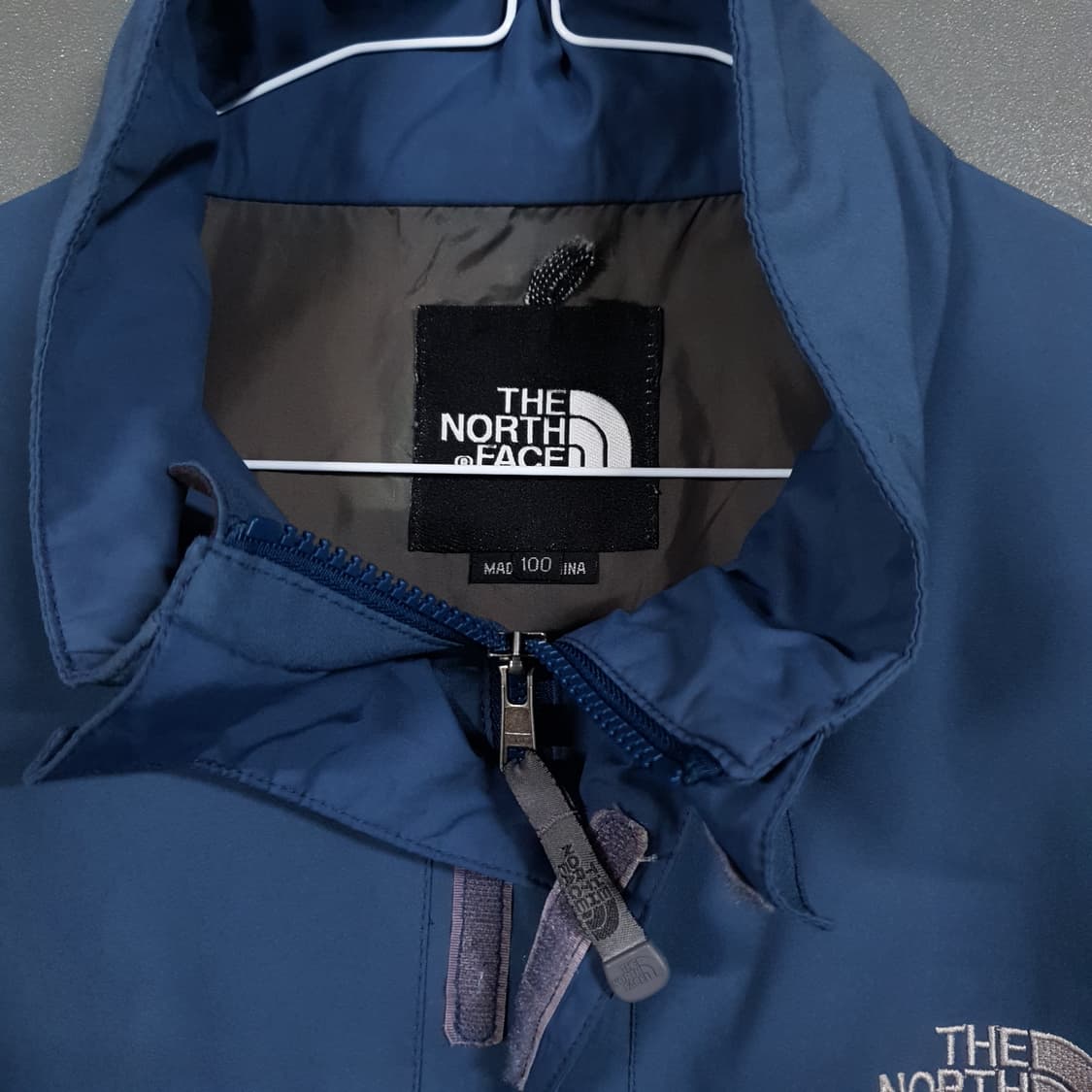 실측 XL) 노스페이스 블루 고어텍스 윈드브레이커 패커블 바람막이 자켓 상품이미지4