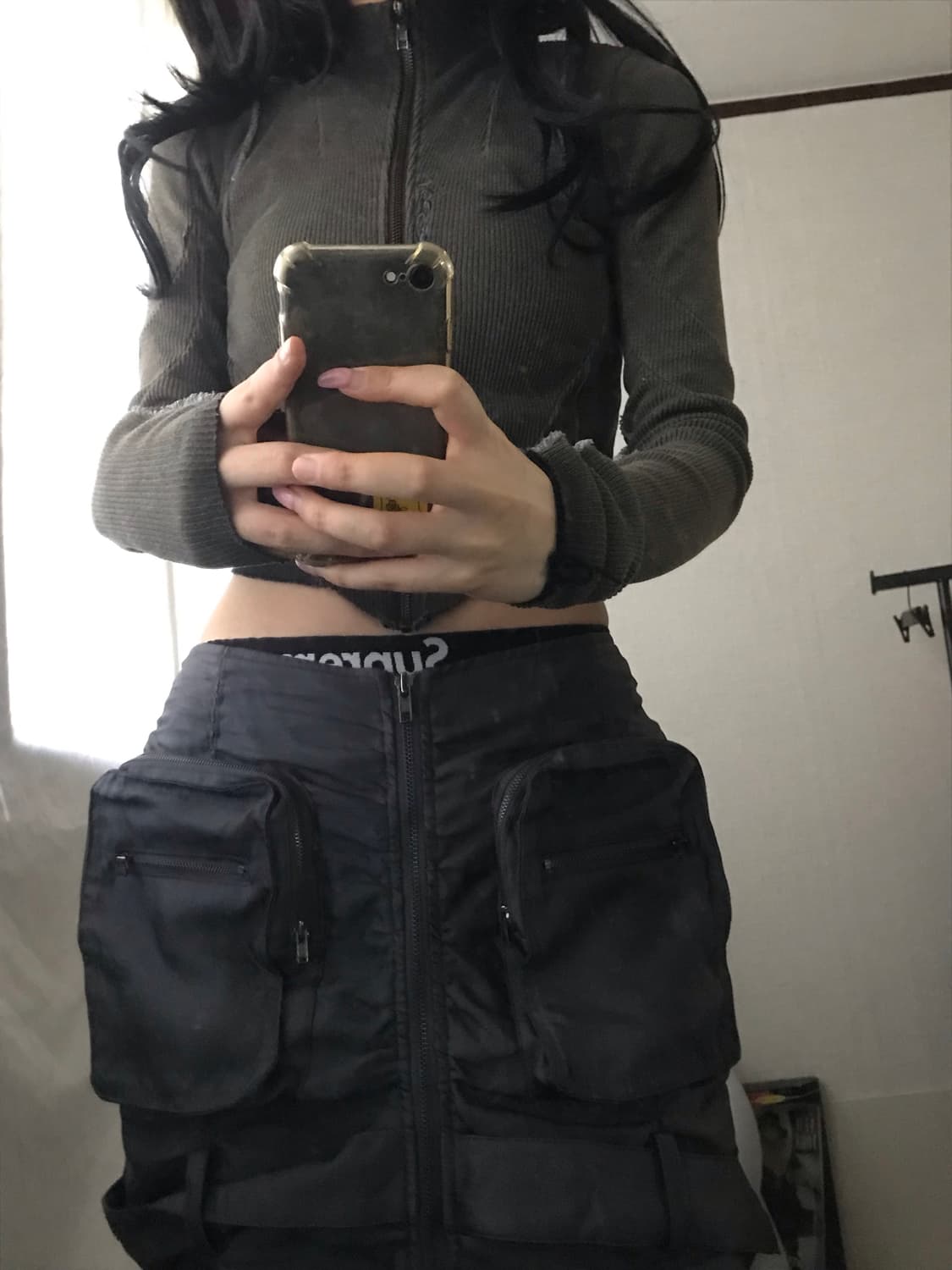 빈티지 컷오프 딱붙핏 집업 상품이미지6
