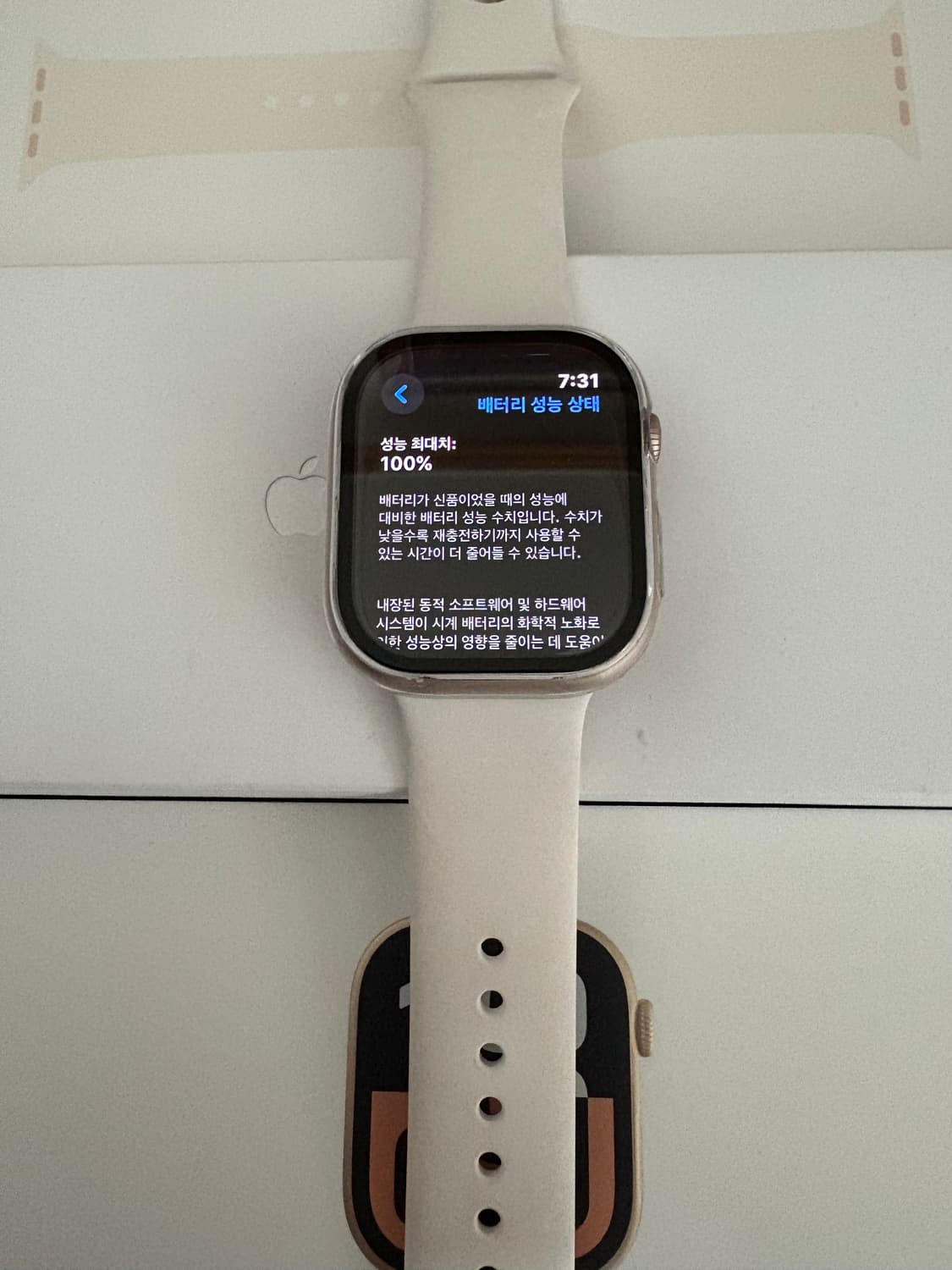 애플워치10 46mm 로즈골드 셀룰러+gps 상품이미지2