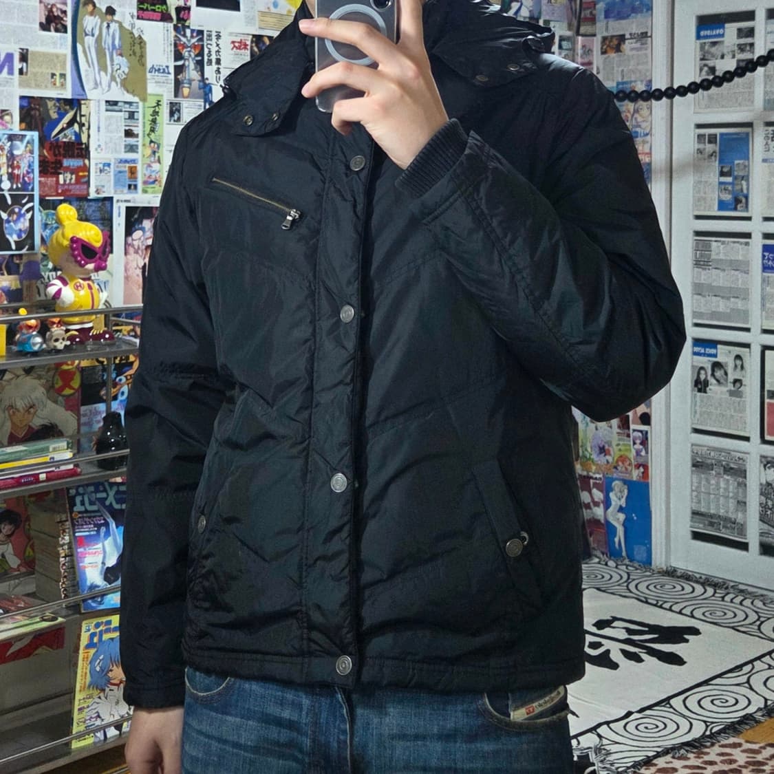 캘빈클라인 락시크 지퍼 덕다운 패딩 점퍼 상품이미지1