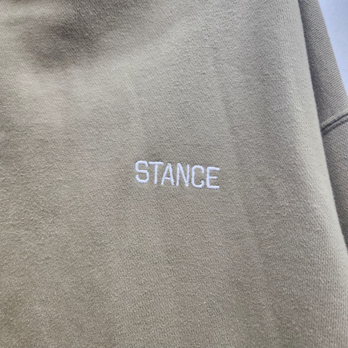 STNC 스텐스 백 빅로고 자수 오버핏 후드티 2XL 상품이미지4