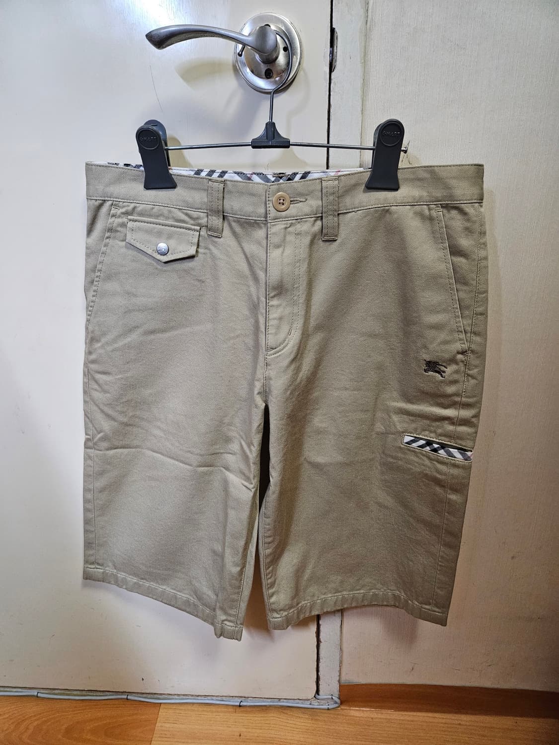 허리단면 40) 버버리 Burberry 치노 반바지 면바지 상품이미지1