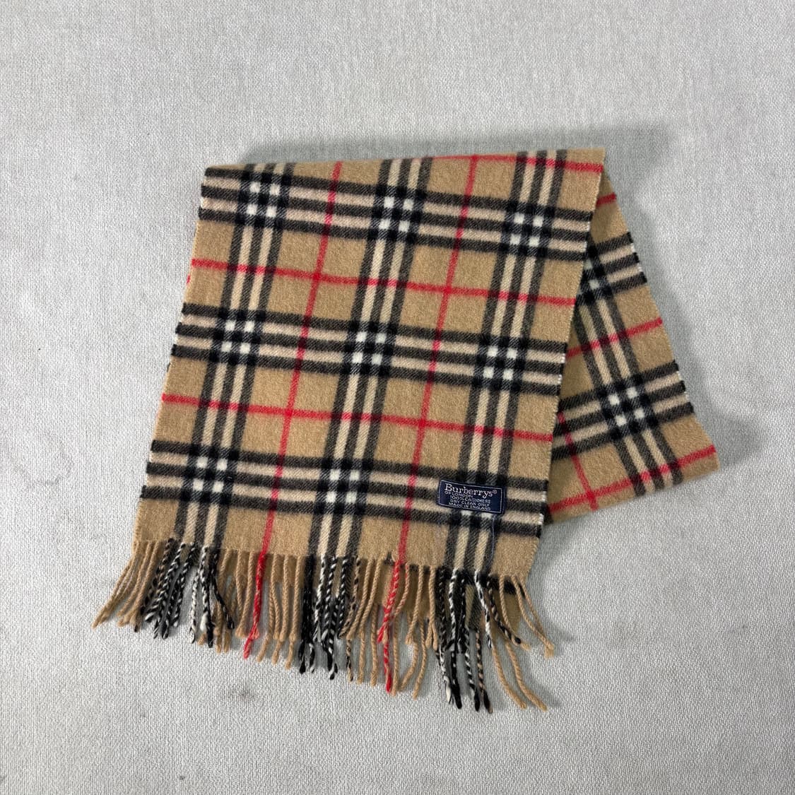 버버리 노바체크 캐시미어 베이지 머플러 상품이미지1