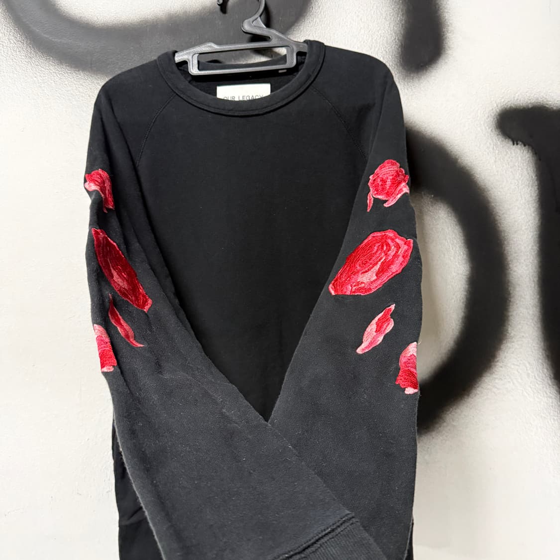 아워레가시 FW14 장미 로지스 스웻 셔츠 블랙 상품이미지3