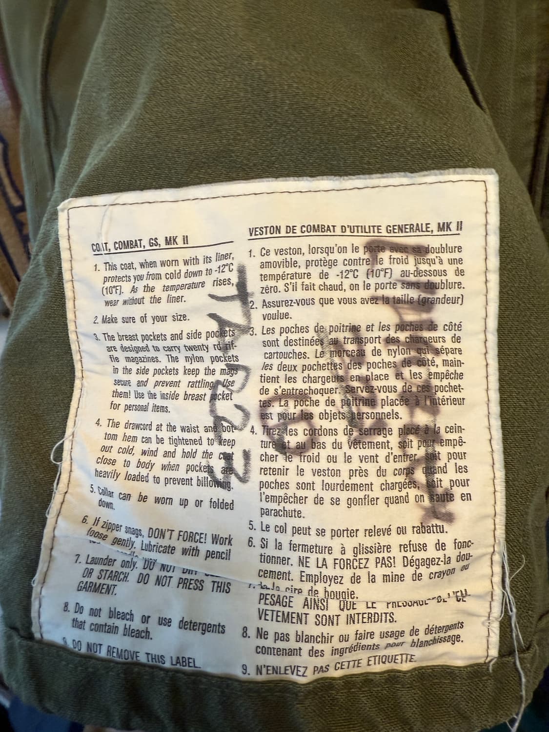 [Dead stock] 🇨🇦 Canadian Combat Jacket 상품이미지4