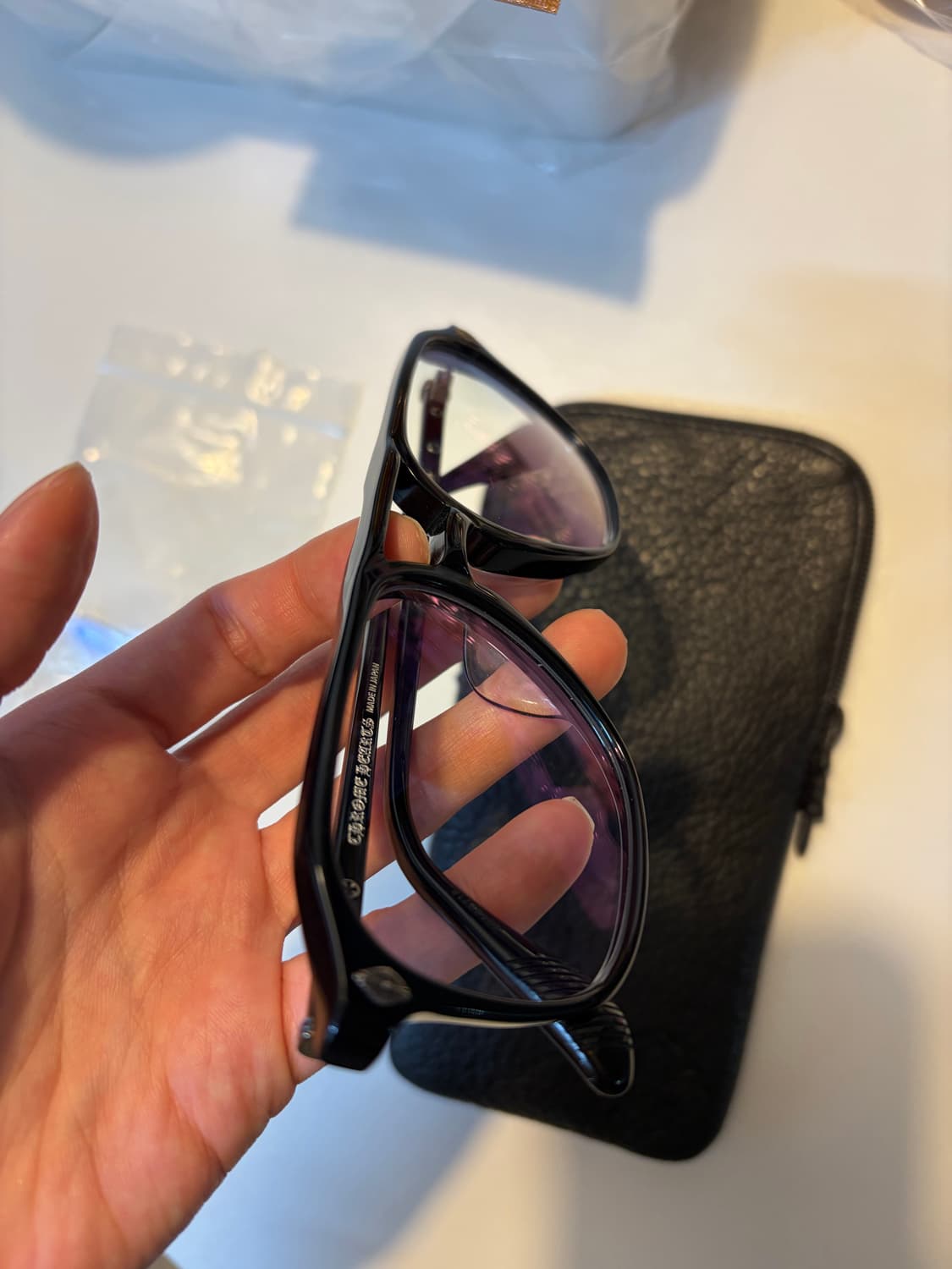 크롬하츠 지퍼 안경 블랙 상품이미지6