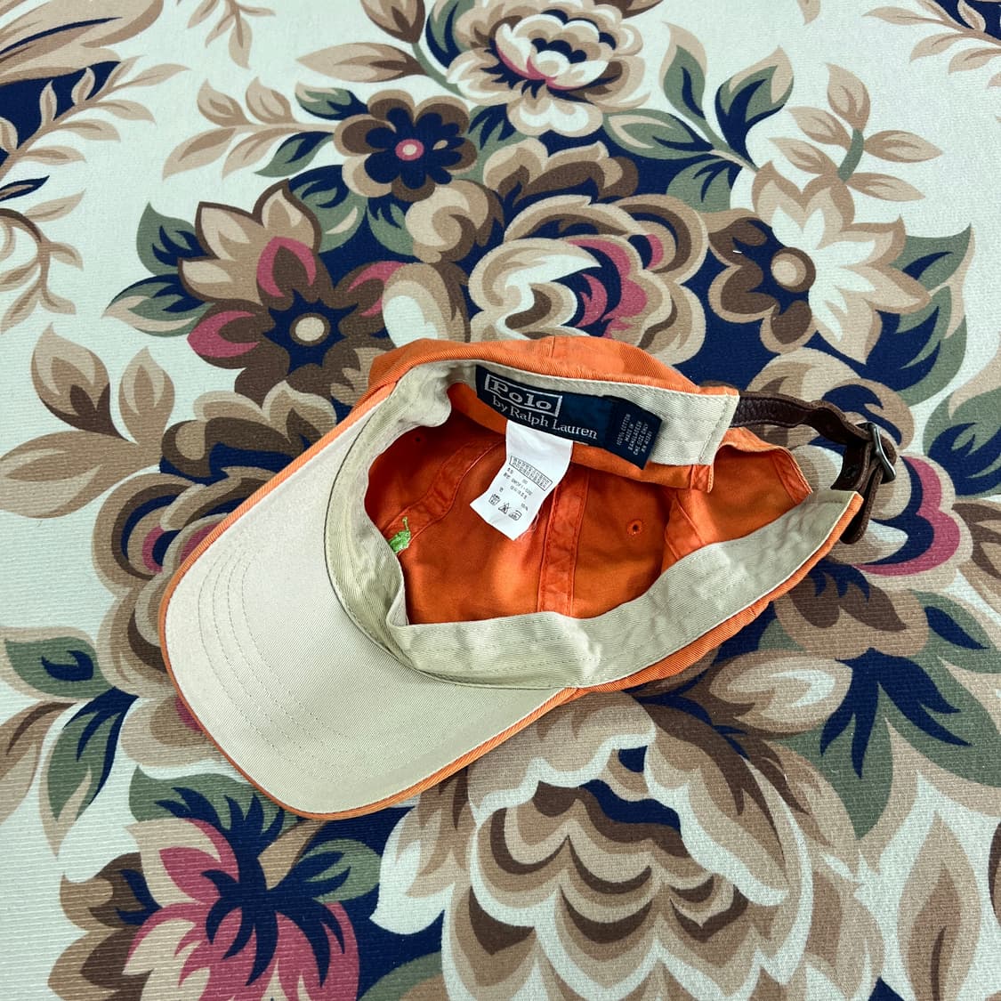 00s폴로 랄프로렌 베이직로고 볼캡(주황색) 상품이미지5