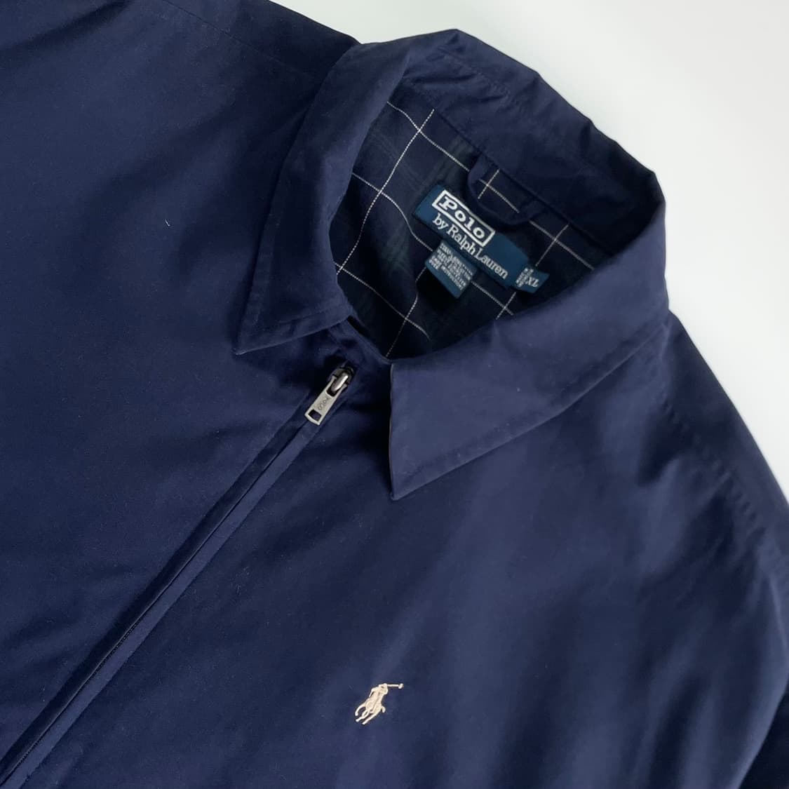 Polo 폴로 랄프로렌 안감체크 폴리쉘 블루종 자켓 상품이미지5
