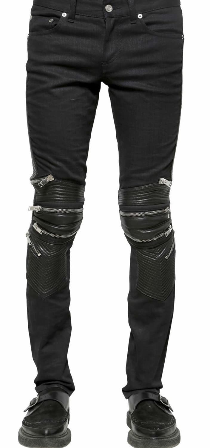 생로랑 레더패널진 판매합니다 상품이미지1