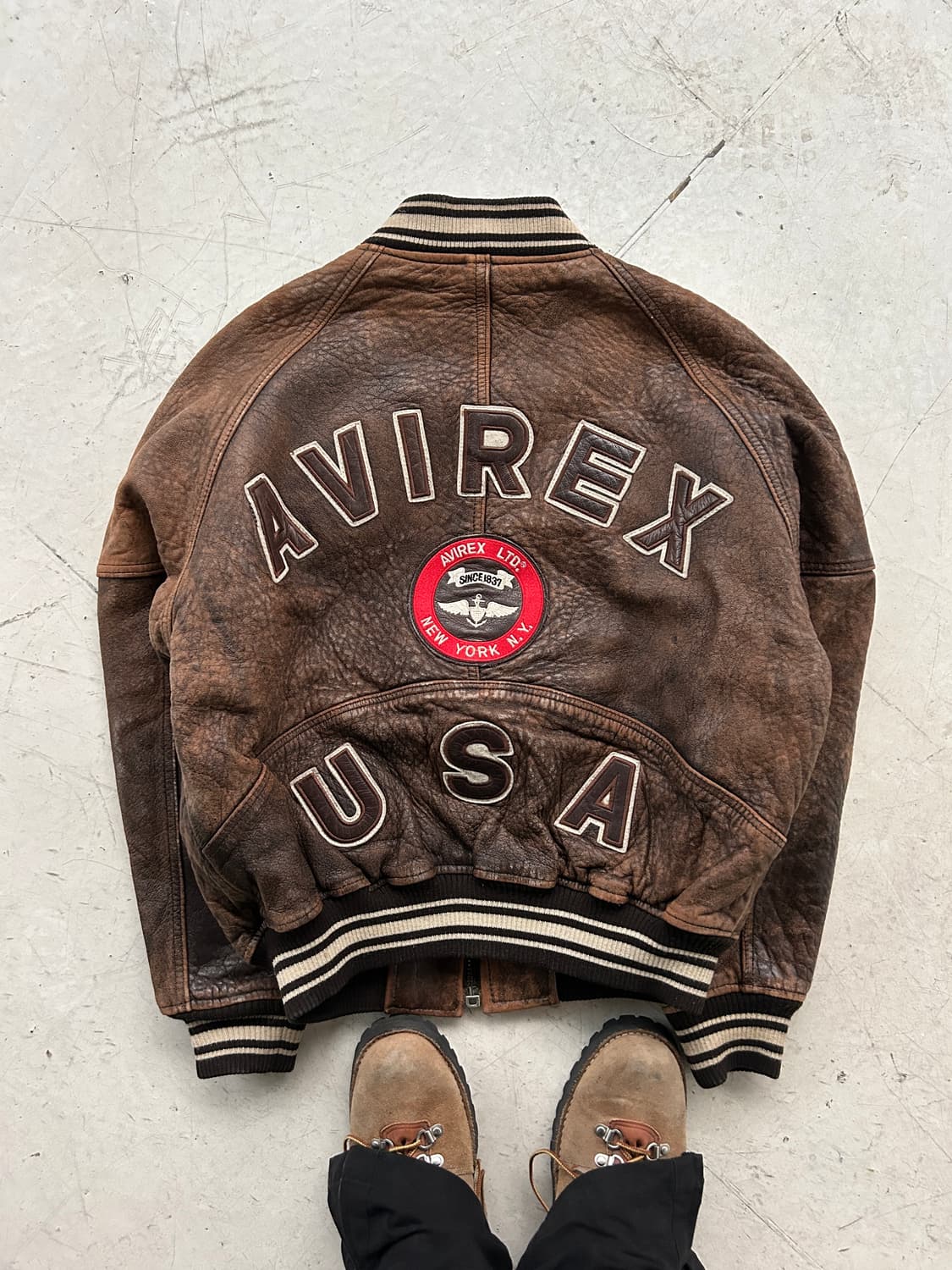 90‘s Avirex (아비렉스 가죽자켓) 상품이미지1
