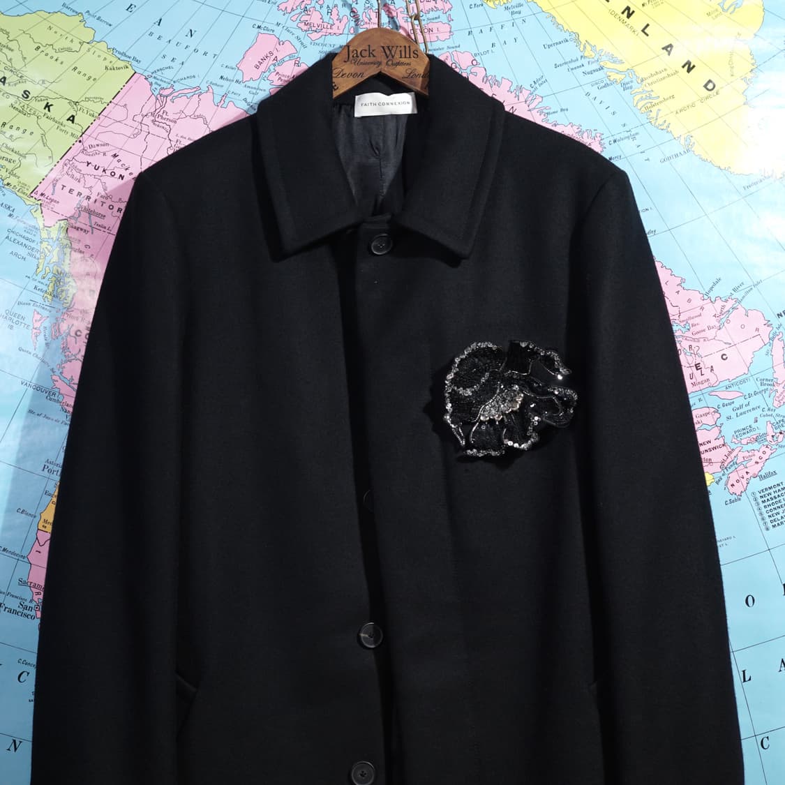 페이스 커넥션 플라워 비즈 코트 상품이미지3