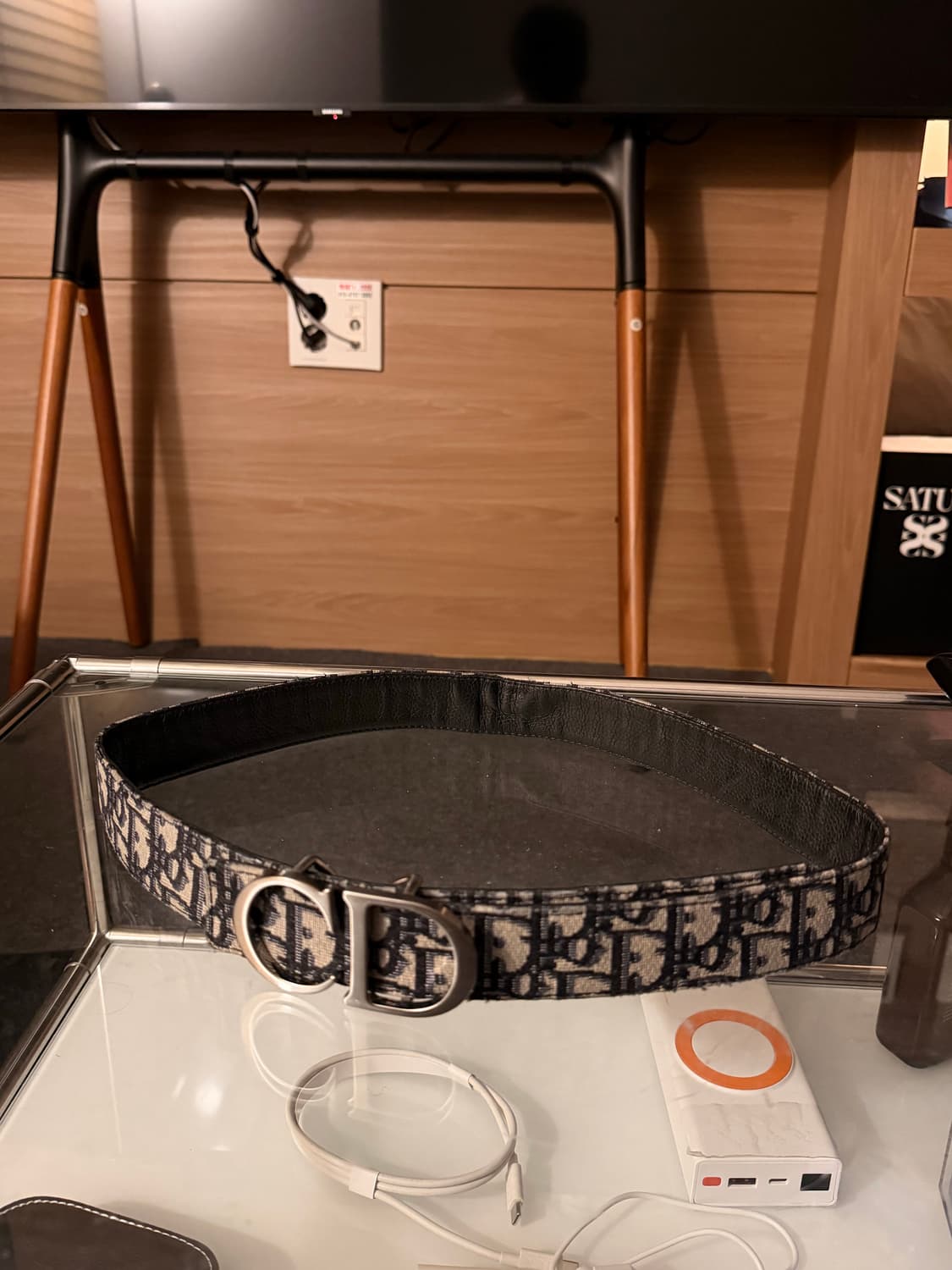 디올 오블리크 벨트 100cm 상품이미지5