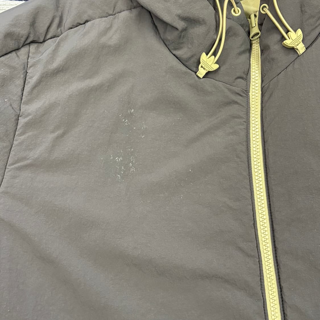 4XL 아디다스 삼선라인 리버서블 올리브 패딩 상품이미지7