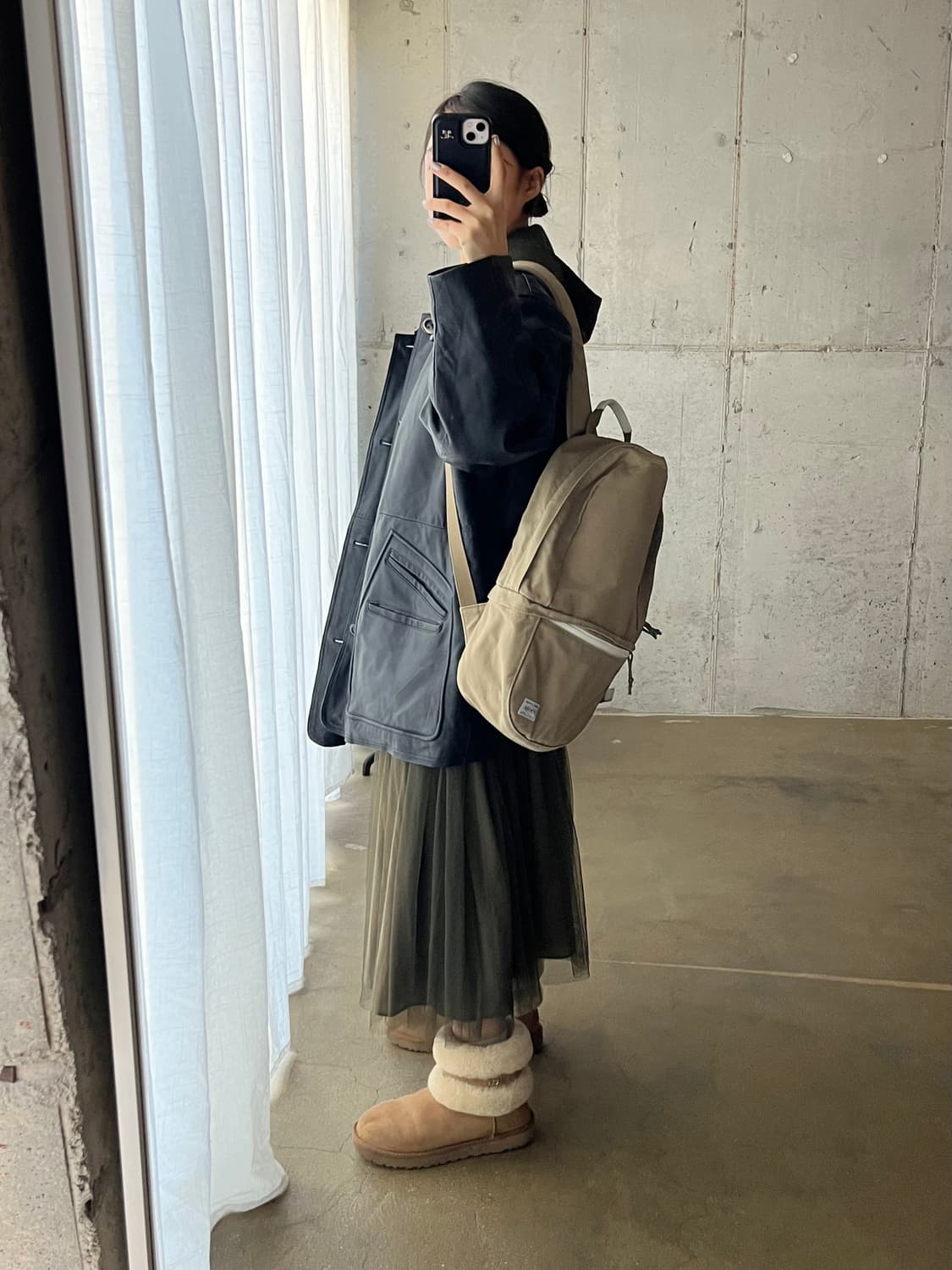 PORTER 포터 코튼 백팩 베이지 상품이미지2