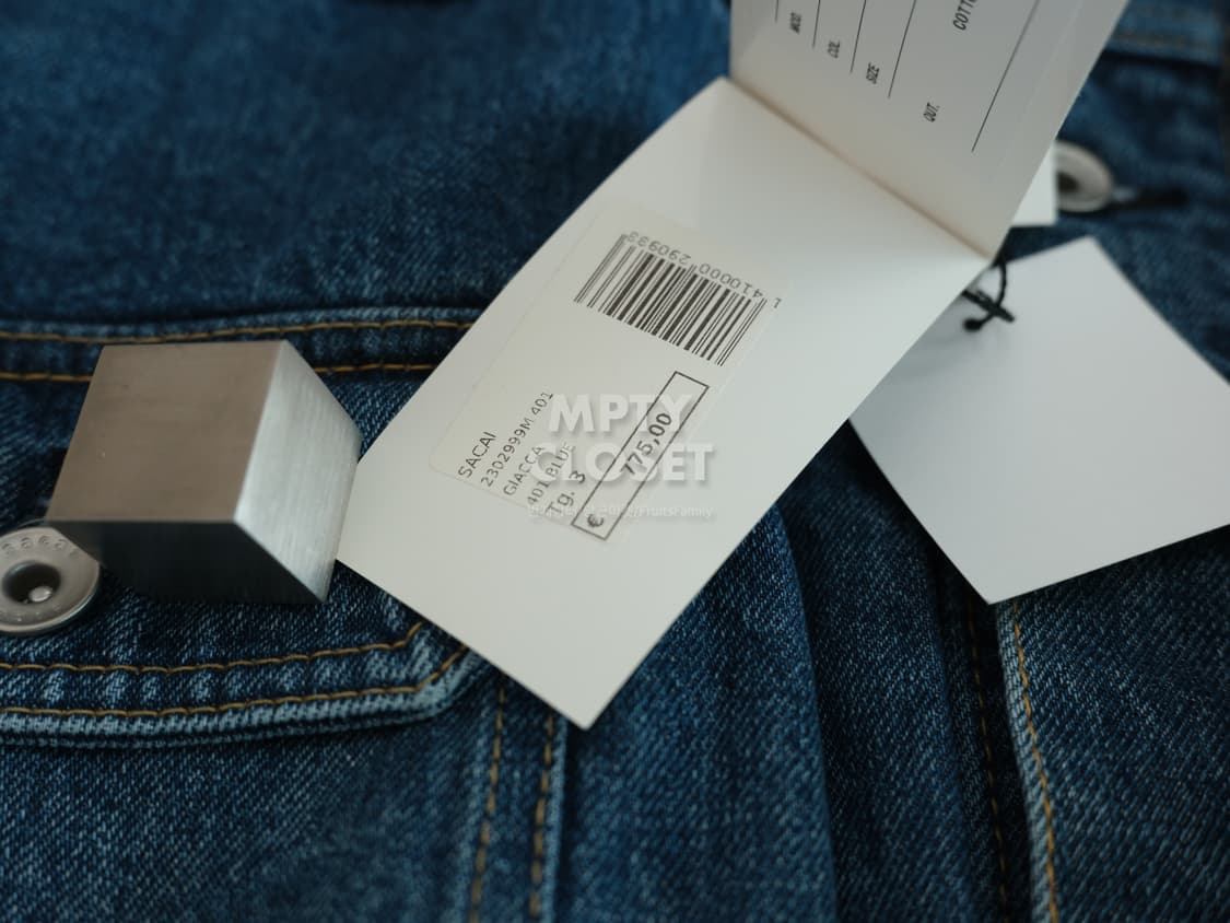 [3] Sacai 사카이 데님트러커 자켓 상품이미지7