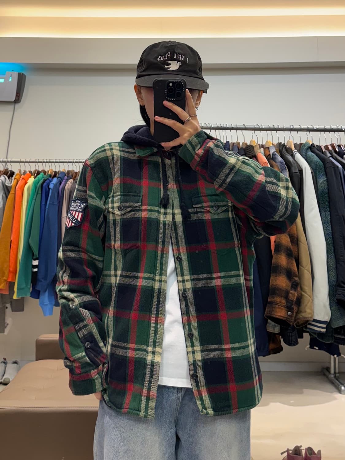 폴로 랄프로렌 플란넬 후드 셔츠 상품이미지7