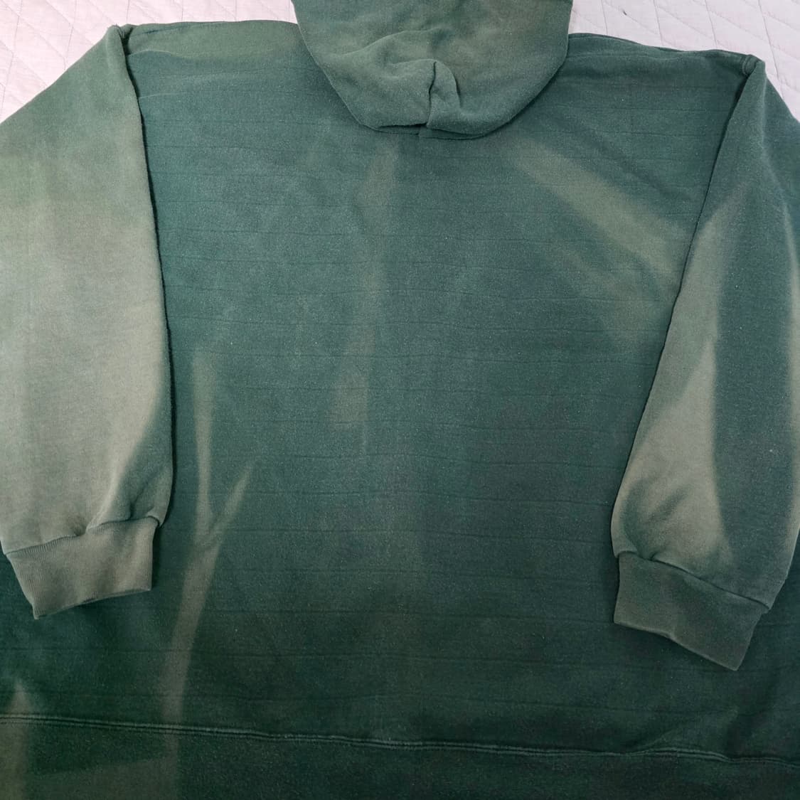 [XL] 00-90s 빈티지 헤인즈 페이드 트래쉬드 그린 후드집업 상품이미지6