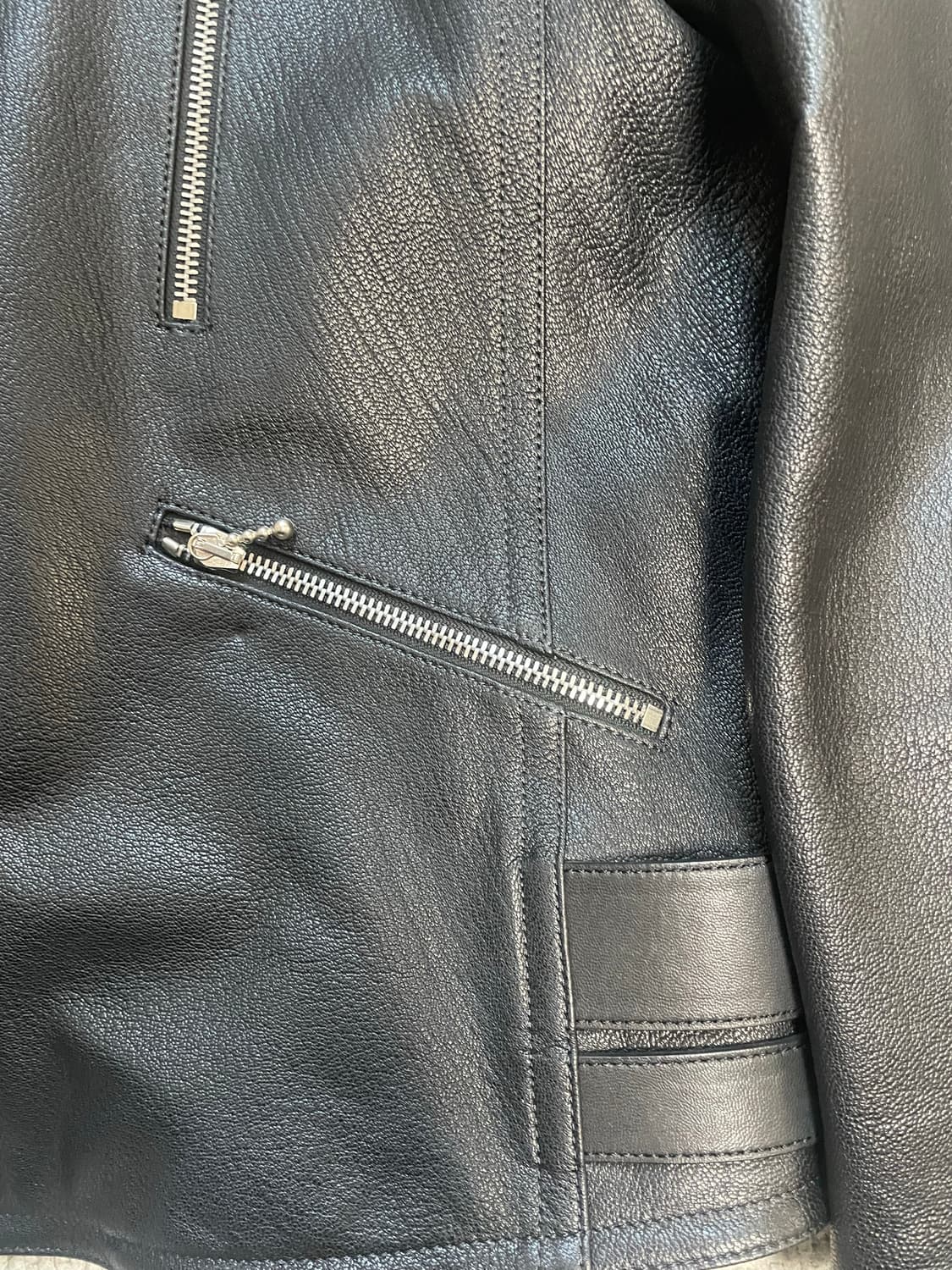 타임옴므 / 라이더 램스킨 레더 자켓/ 105/ 블랙 상품이미지4